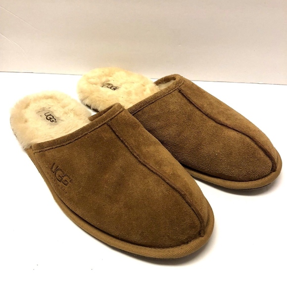 Mens Chestnut Ugg Scuff House Slippers Shoes Sz 11
